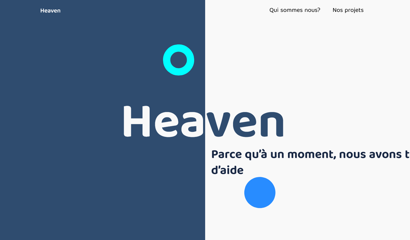 Site web de Vivre Heaven réalisé par Creativ Concept